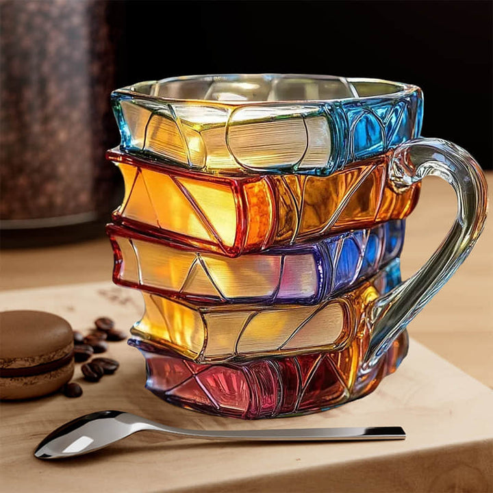 3D Happiness Mug Unique and Handmade for Book Lovers