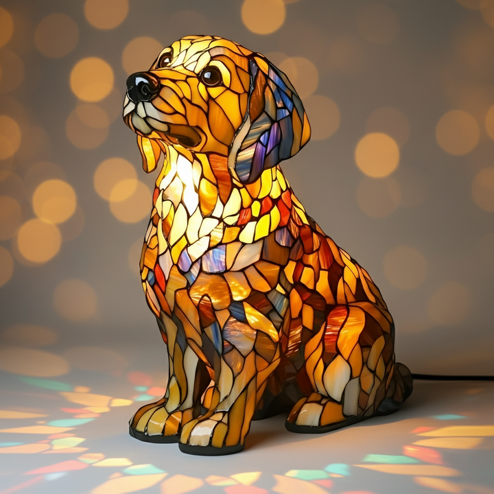 Statue of Lily the Spiritual Golden Retriever