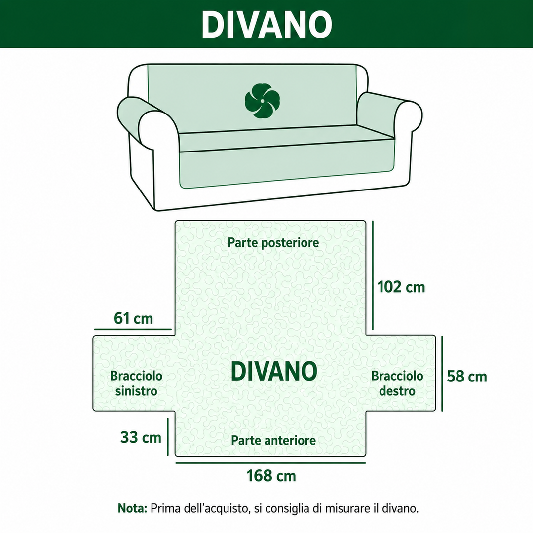 Quilted sofa cover in rustic style NCU0TD1802