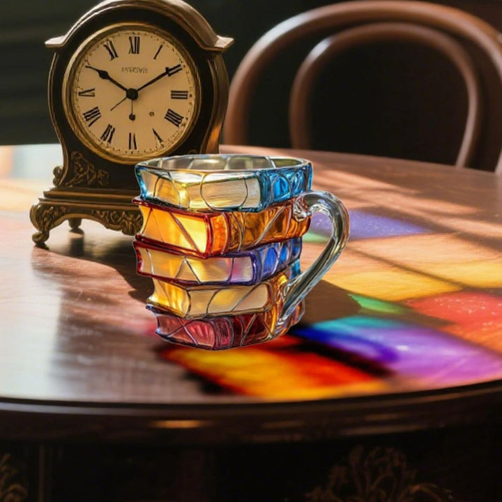 3D Happiness Mug Unique and Handmade for Book Lovers
