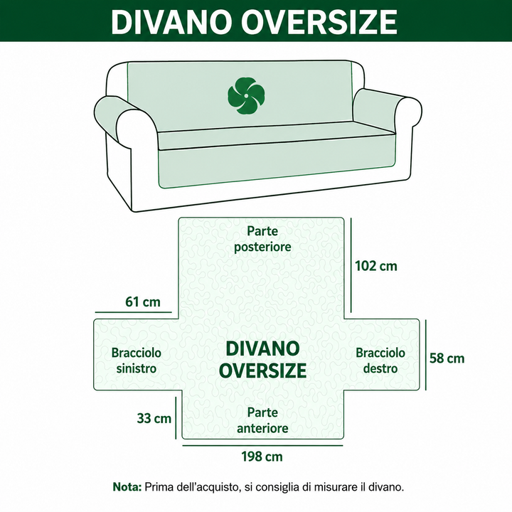 Quilted sofa cover with woodland pattern NCU0VT360