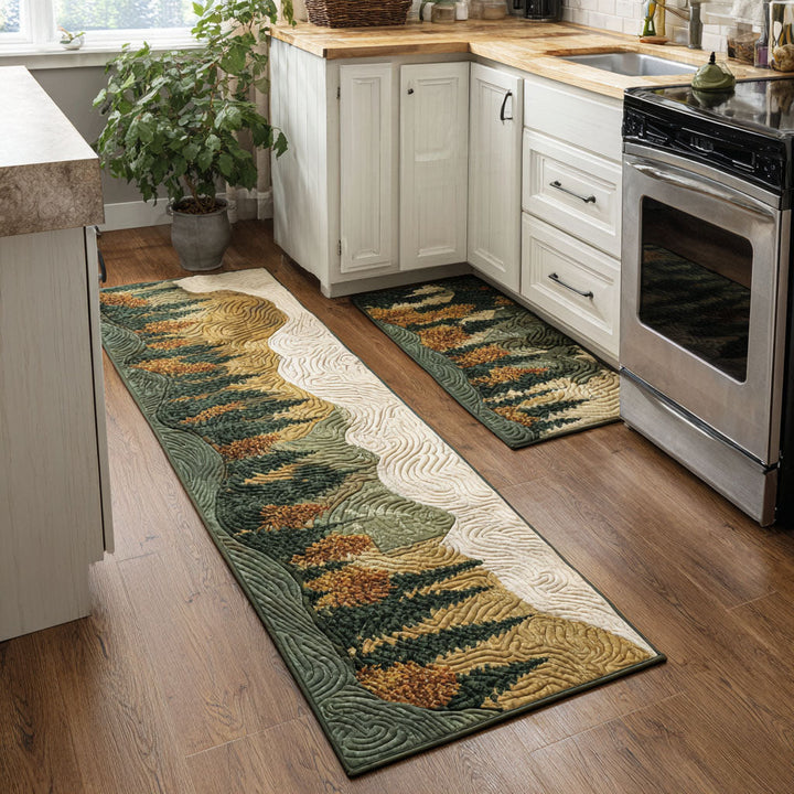 Non-slip kitchen rug with alpine landscape NCU0DK11687