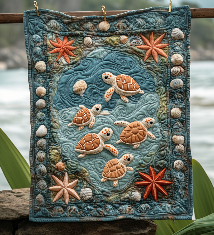 Fantastic Artistic Tapestry of Turtles NCU0DV805