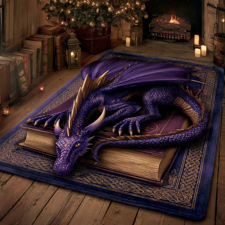 Magical Dragon Area Rug in Amethyst NCU0XD2162