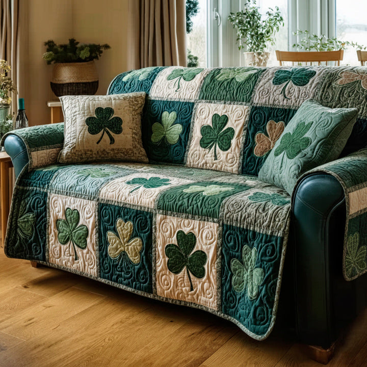 Quilted sofa cover with ancient Celtic pattern NCU0HH1639