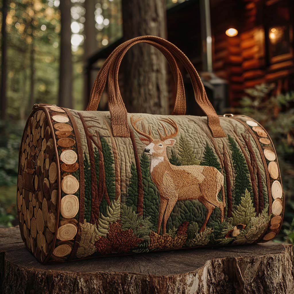 Quilted Travel Bag with Autumn Deer NCU0NT10450