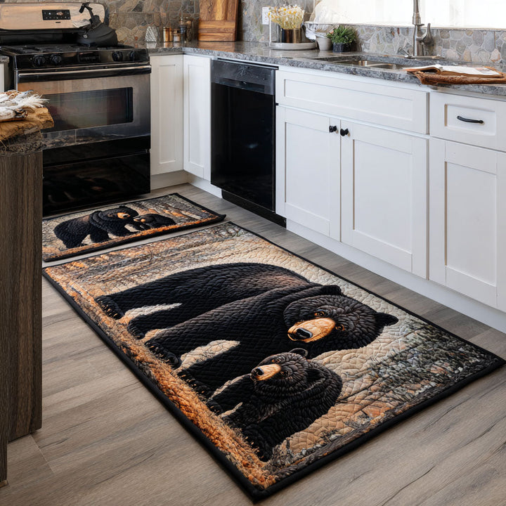 Non-slip kitchen rug with bear and natural landscape NCU0DK11674