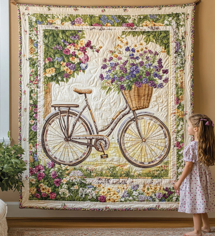 Artistic Tapestry Bicycle Flowers NCU0PT813