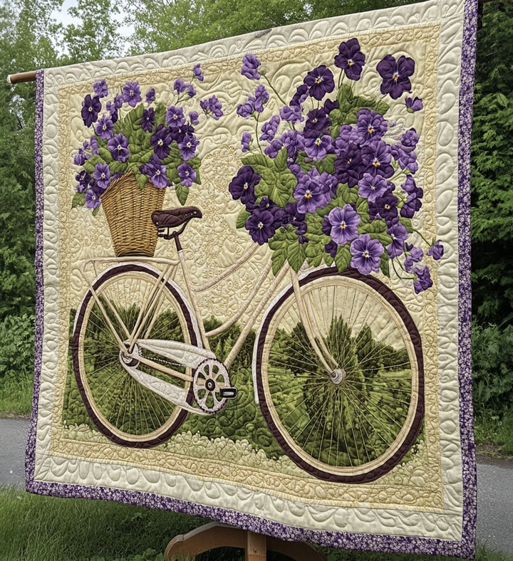 Artistic Rug in the Shape of a Bicycle Bouquet NCU0PT814