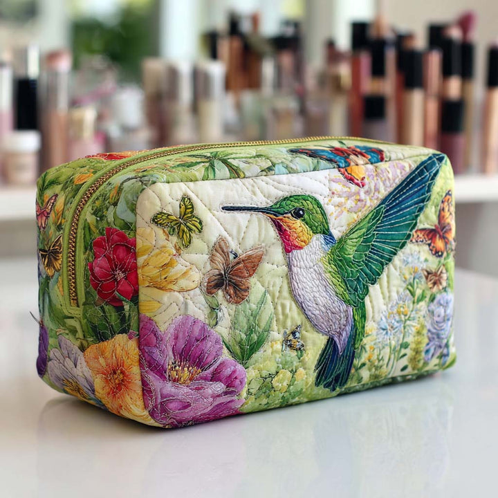 Quilted beauty case with moving flowers NCU0NT10158