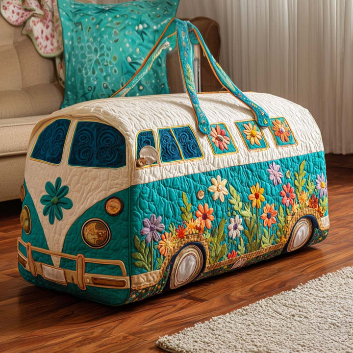 Quilted Travel Bag with Floral Van NCU0NT9731