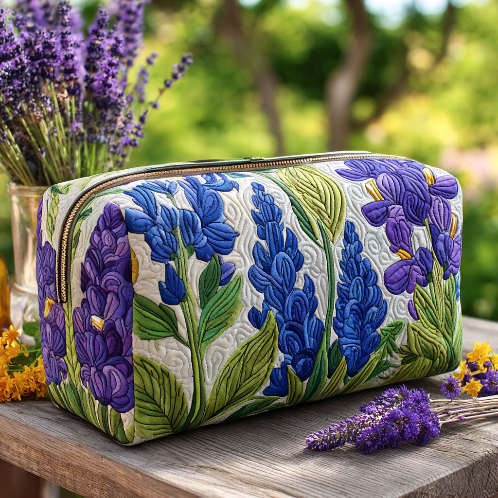 Quilted beauty case with floral pattern NCU0PT9264