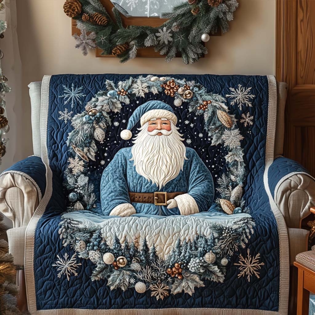 Quilted sofa cover with Christmas pattern NCU0VT301