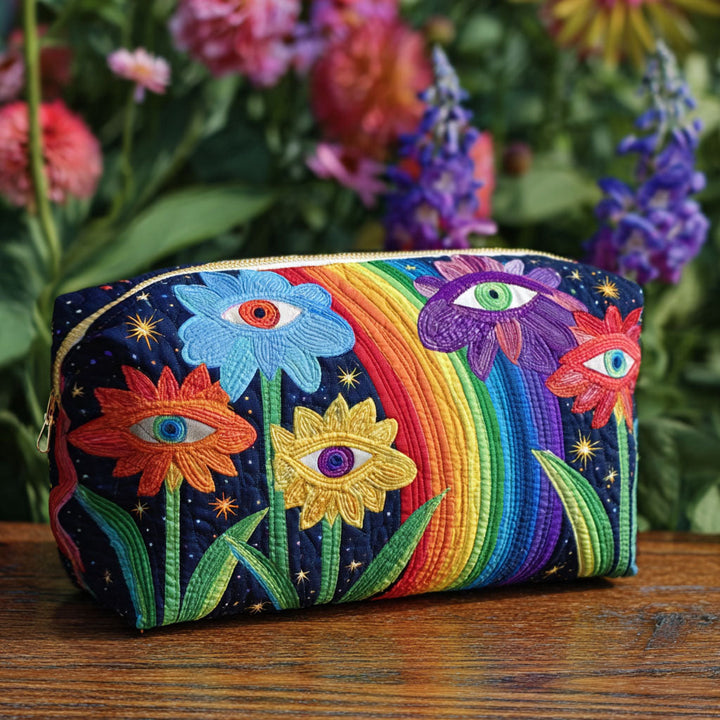 Quilted beauty case with boho mushrooms NCU0PT9279