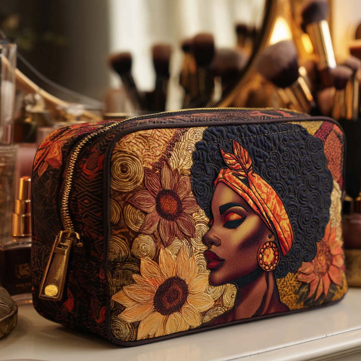 Quilted beauty case with bold flower NCU0NT10371