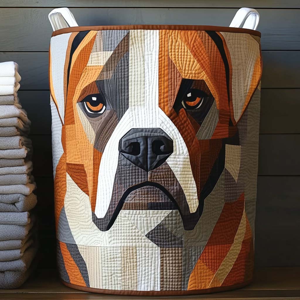 Quilted Laundry Basket with Boxer NCU0NXD145