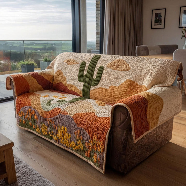 Quilted sofa cover with canyon dunes NCU0DK12082
