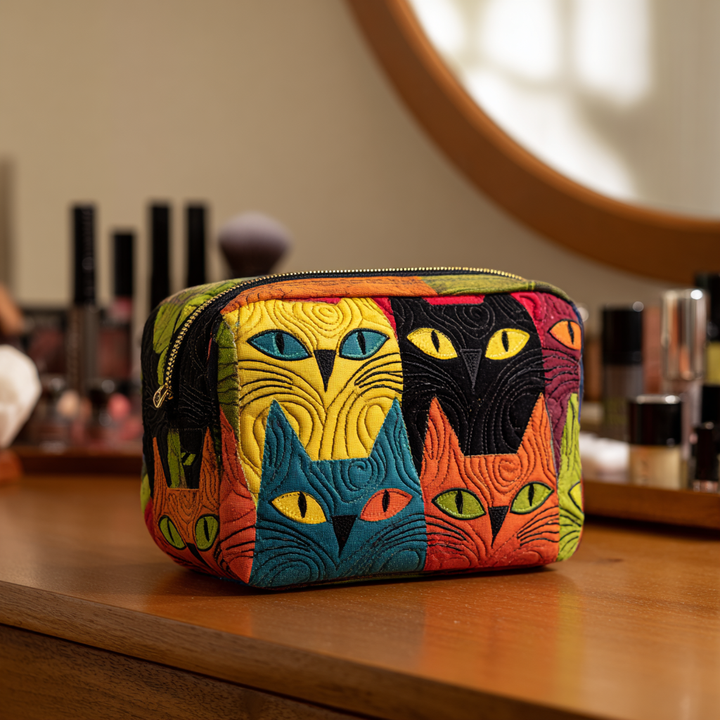 Quilted beauty case with magical cat NCU0DK10144