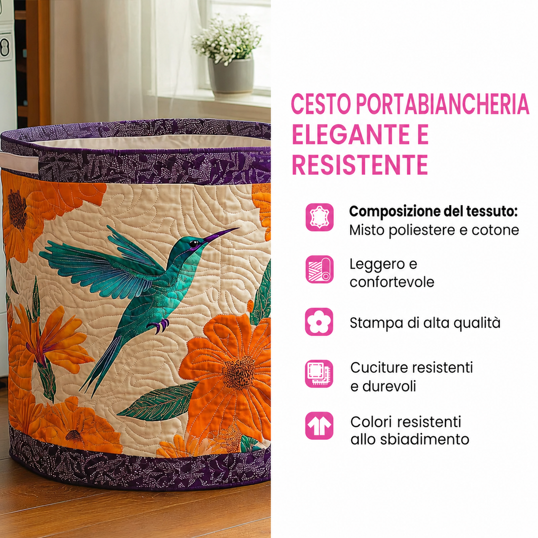 Quilted laundry basket with little sheep NCU0DV808