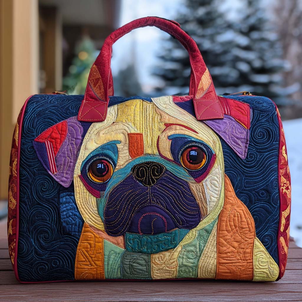 Quilted Shoulder Travel Bag with Sweet Animal NCU0PT9556