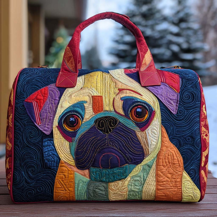 Quilted Shoulder Travel Bag with Sweet Animal NCU0PT9556