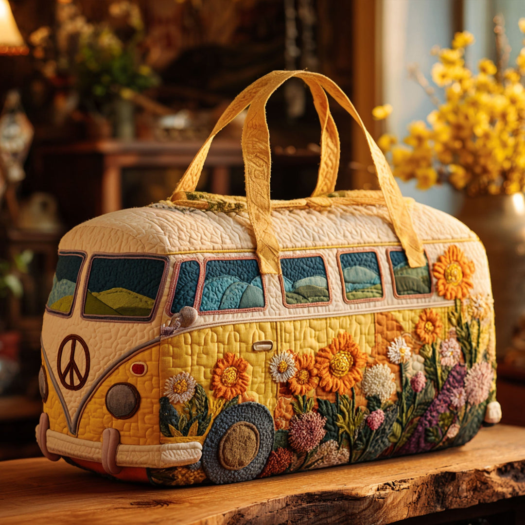 Quilted Travel Bag with Floral Van NCU0PT8945