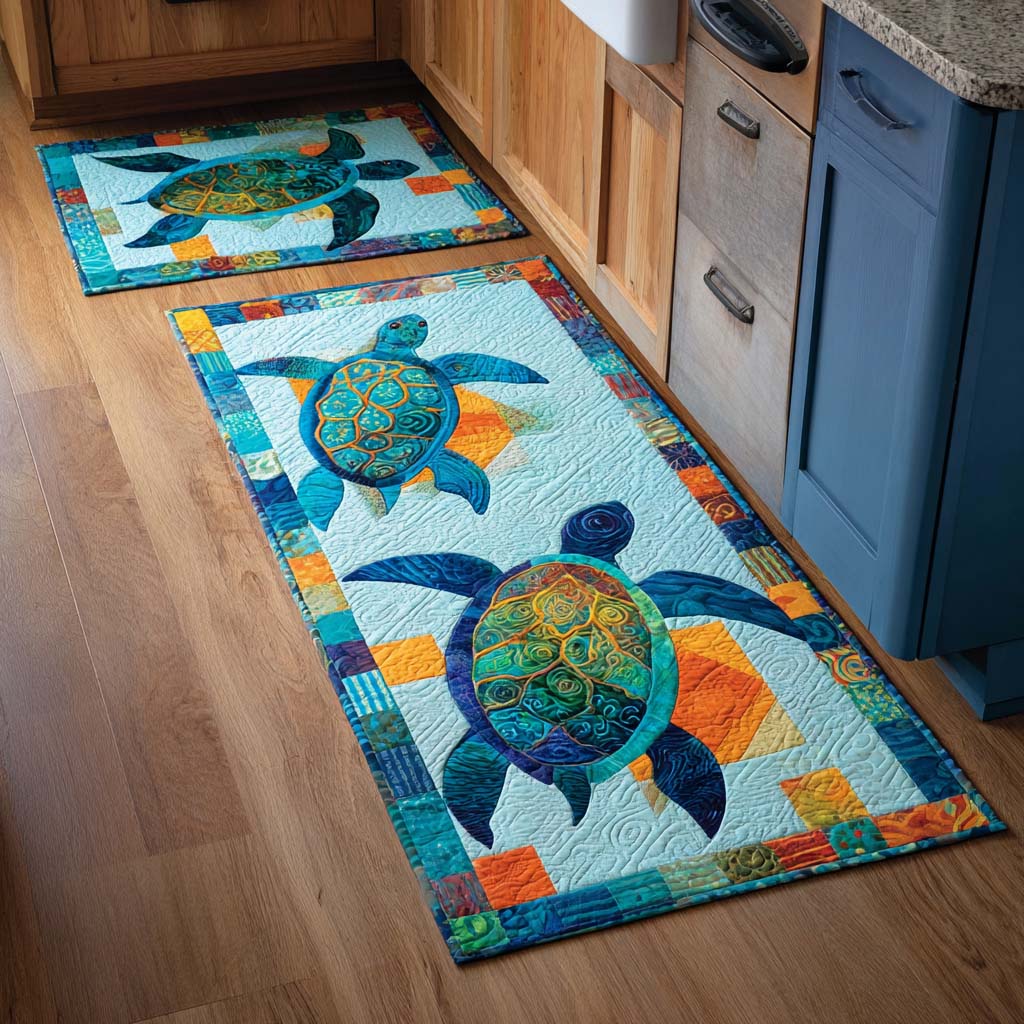 Non-slip kitchen rug with a relaxing coastal atmosphere NCU0NT11123