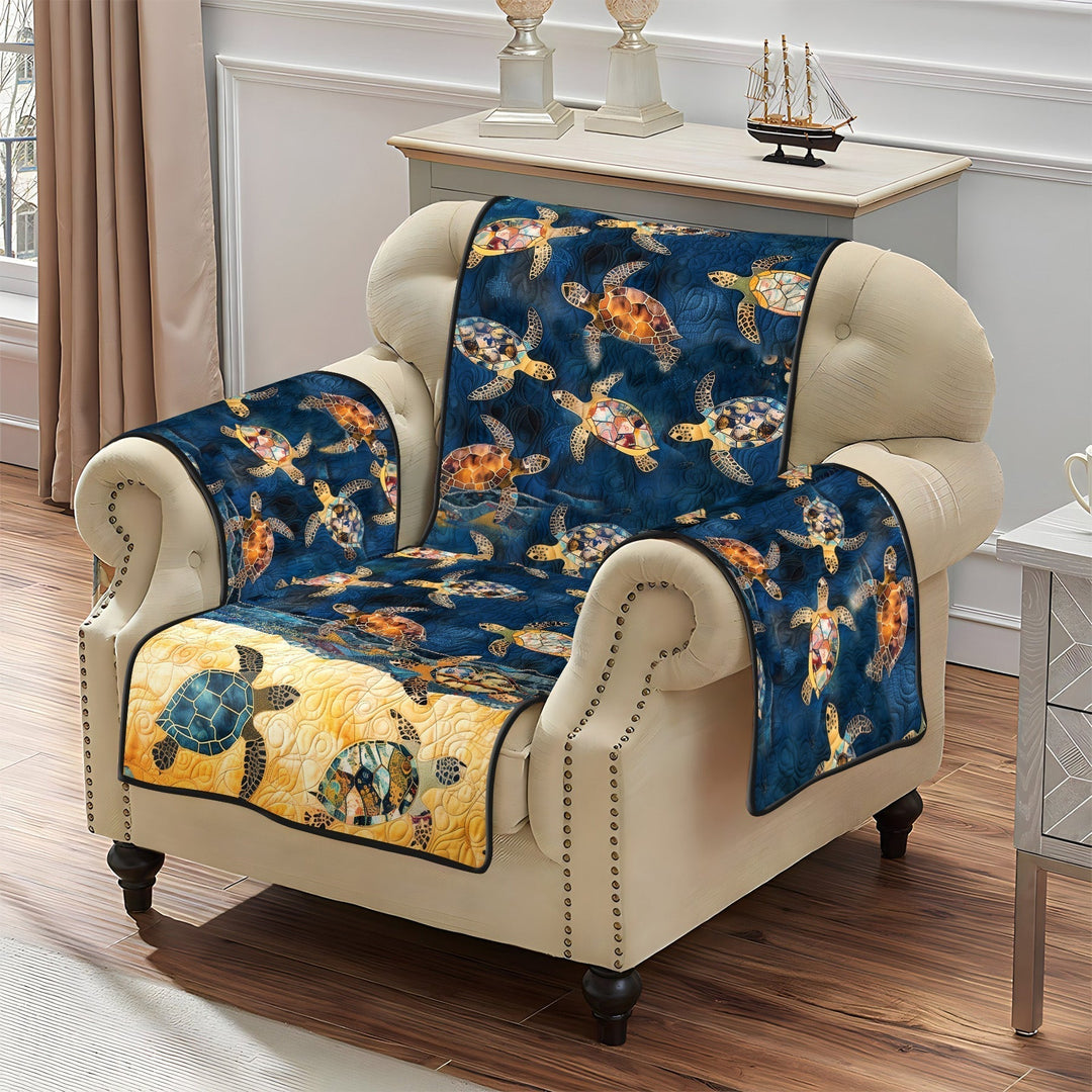 Quilted sofa cover with coastal dream NCU0PT1073