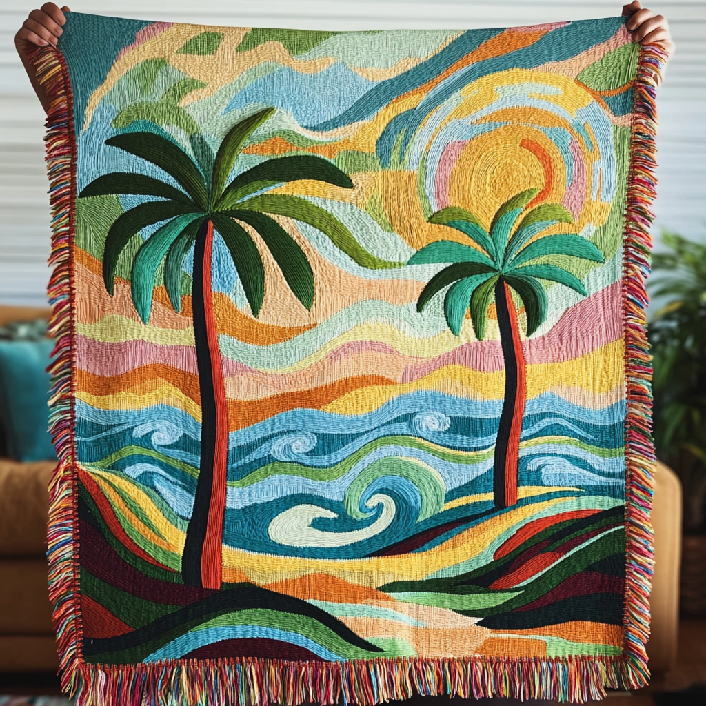 Woven Coastal Haven Blanket NCU0VH3876