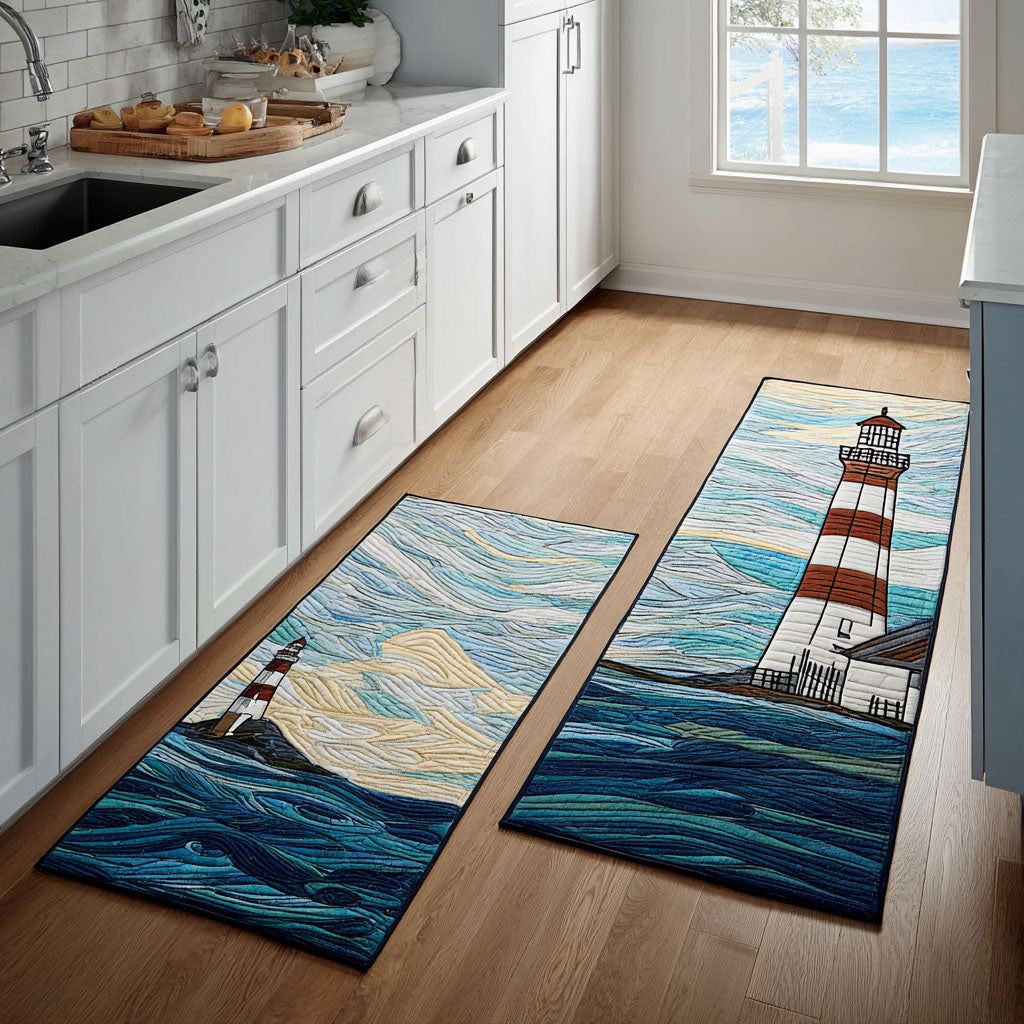 Non-slip kitchen rug with lighthouse at sea NCU0DK11806