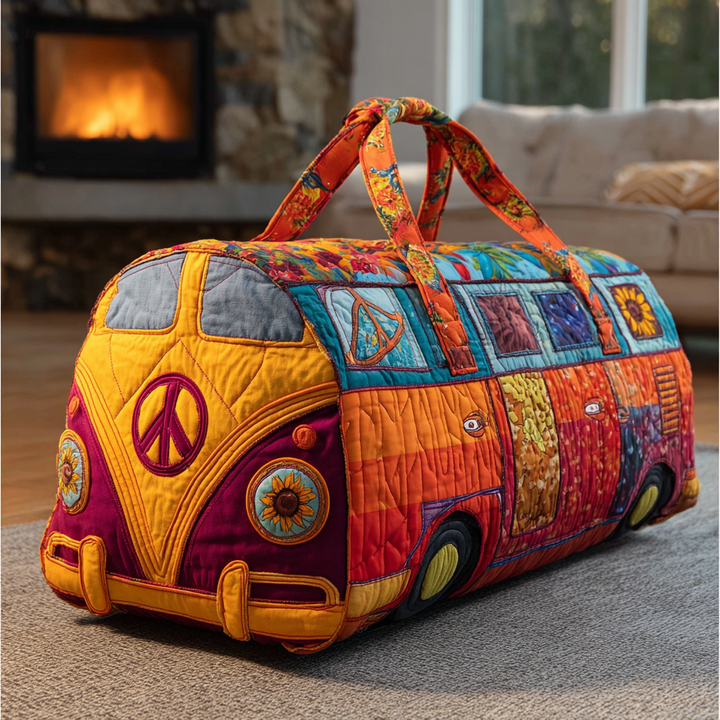 Quilted Travel Bag with Colourful Road NCU0DK9889