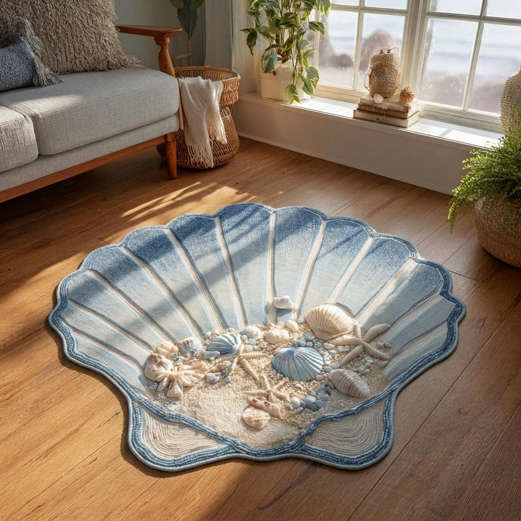 Custom Area Rug Coral Breeze Shape NCU0DV9650