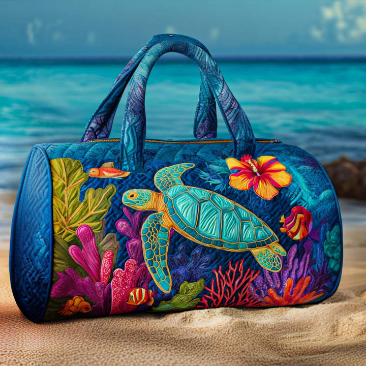 Quilted Travel Bag with Coral Paradise NCU0NT10017