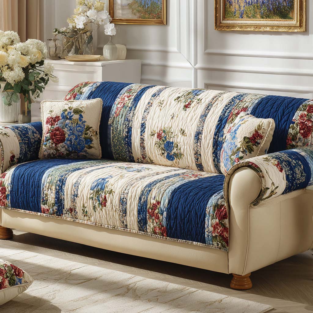 Quilted American Style Sofa Cover NCU0VT373