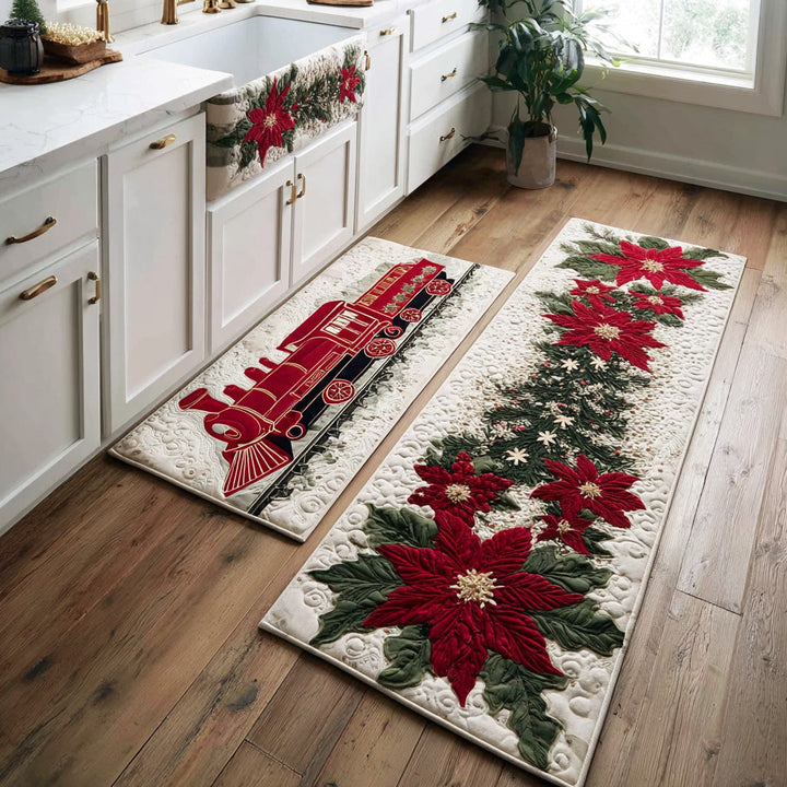 Non-slip Christmas Kitchen Rug with Festive Atmosphere NCU0TD1731