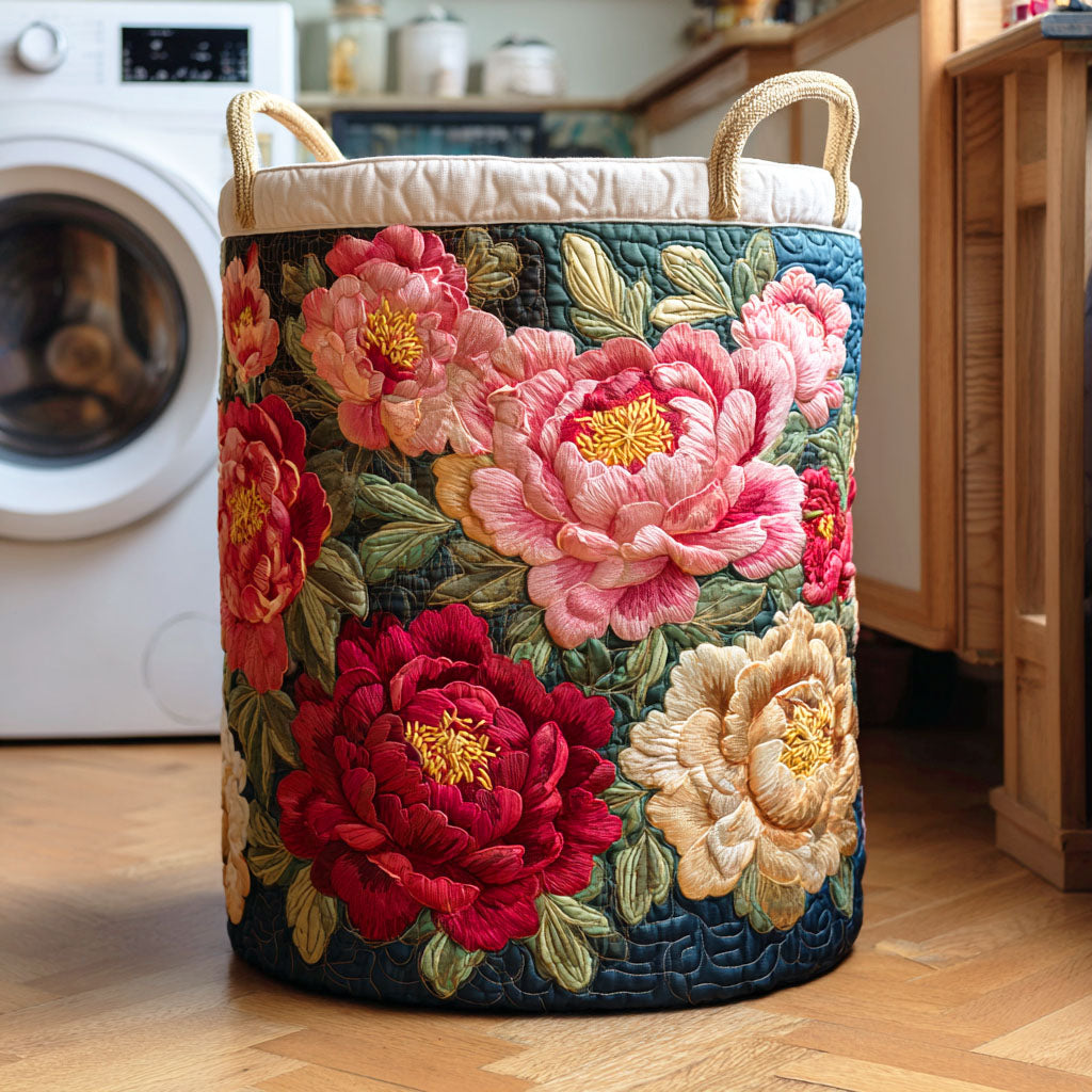 Quilted laundry basket with autumn leaves NCU0NTD459