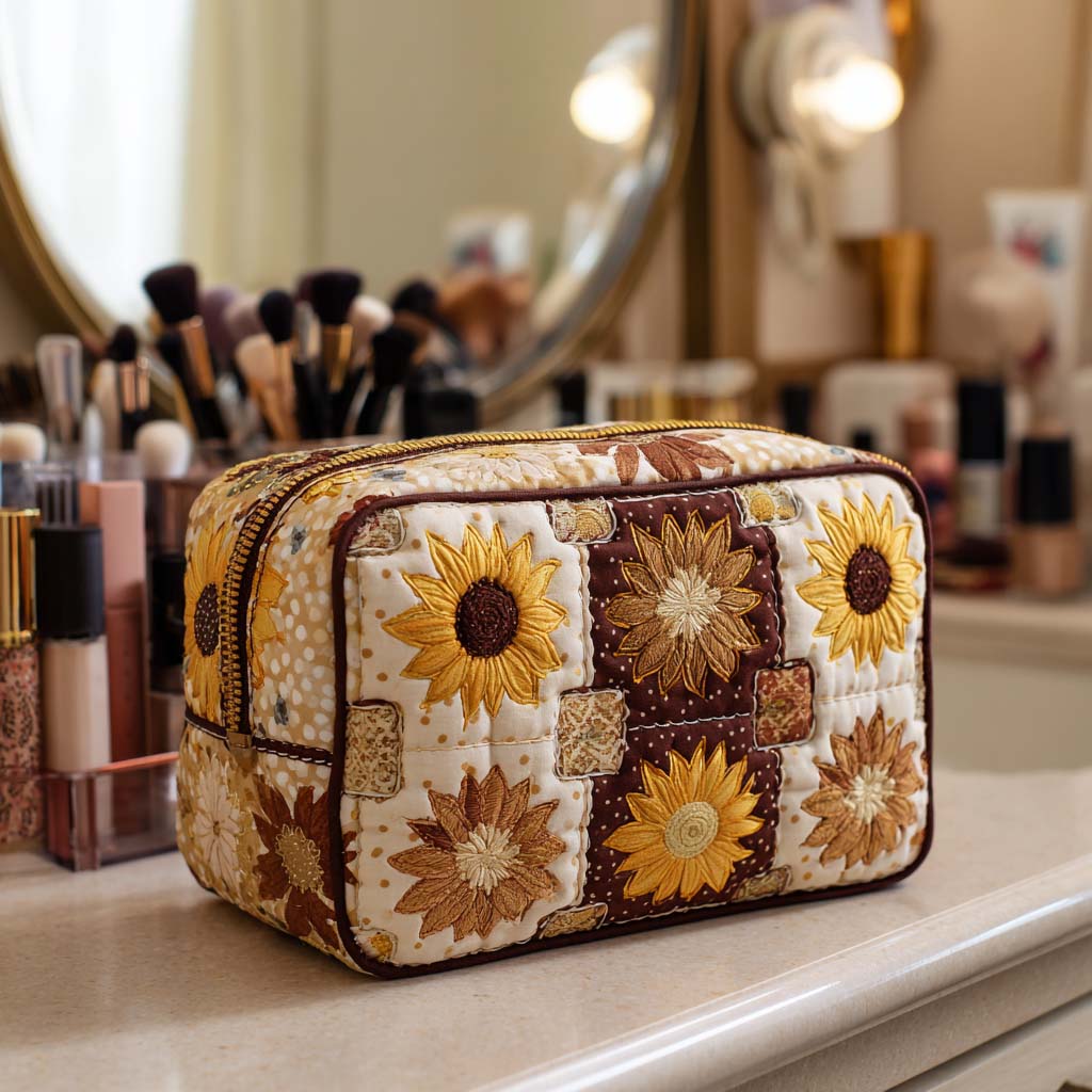 Quilted beauty case with bright sun NCU0NT10229