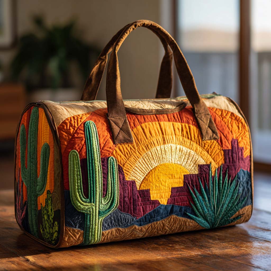 Quilted Travel Bag with Desert Sunrise NCU0XD411