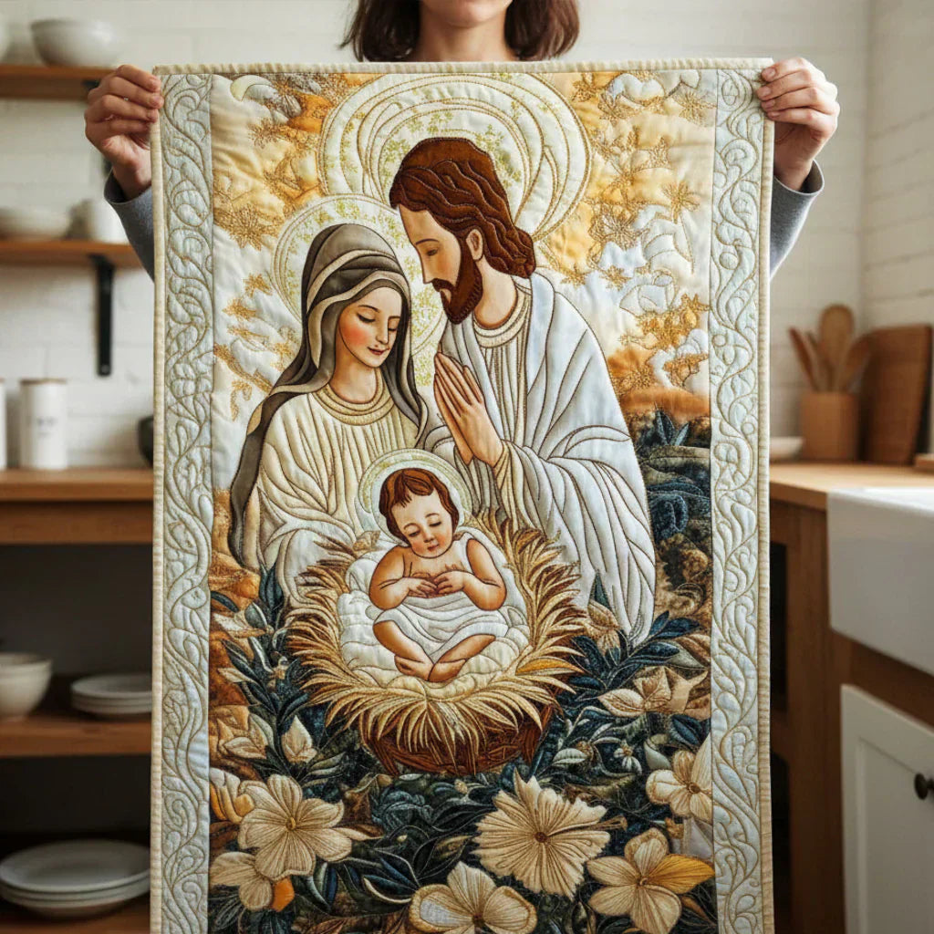 Quilted Tablecloth - Divine Nativity