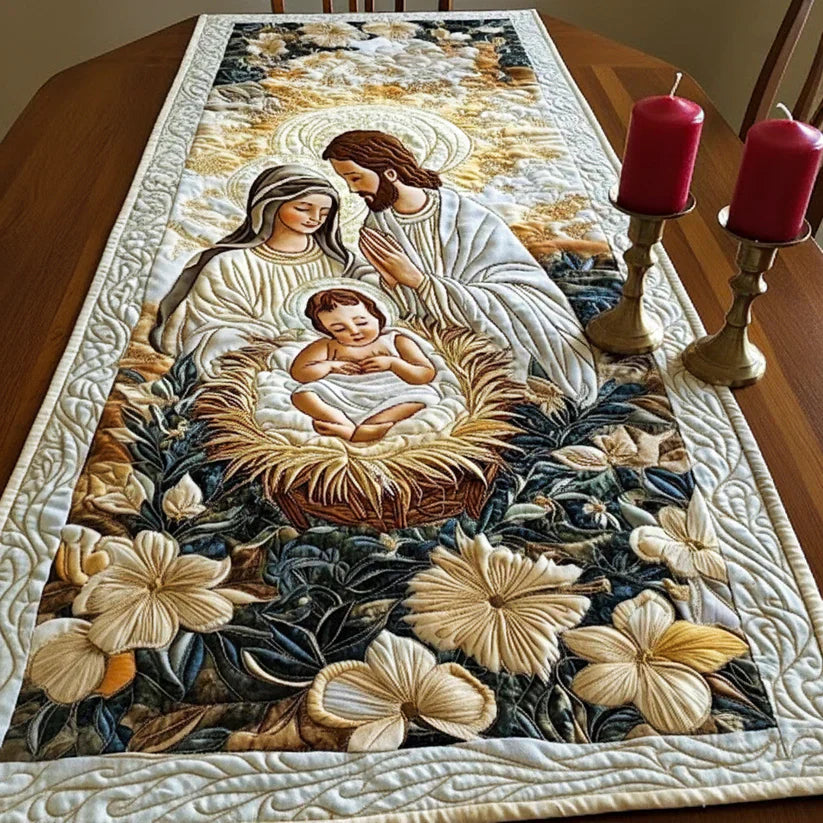 Quilted Tablecloth - Divine Nativity