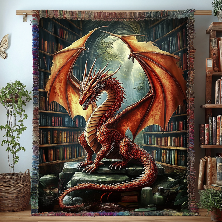 Woven Blanket in Dragon Literature NCU0DV3881