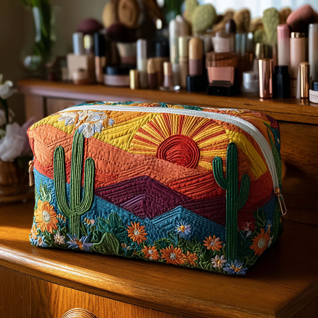 Quilted beauty case with desert paths NCU0PT9624