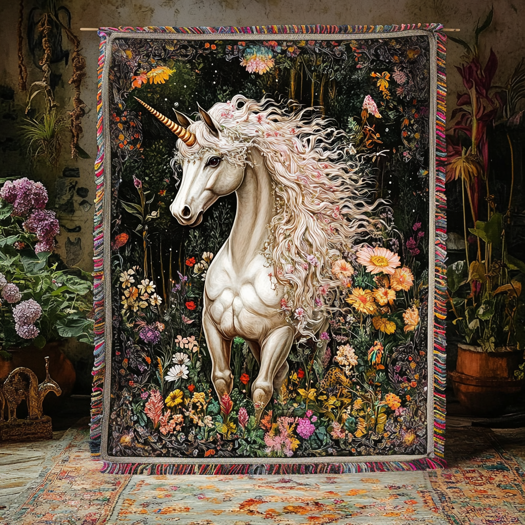 Ivory Woven Enchanted Blanket NCU0DV3829