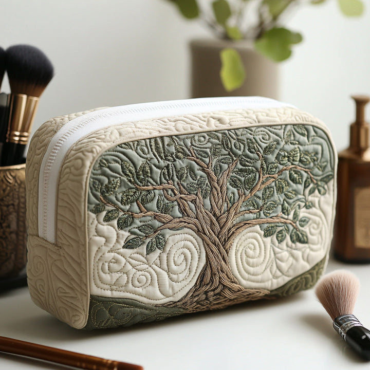 Quilted beauty case with roots of the tree of life NCU0DV7885