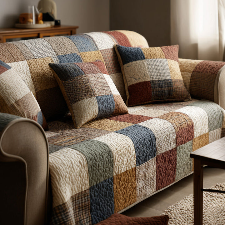 Cozy Quilted Sofa Cover for Everyday Use NCU0NT11985