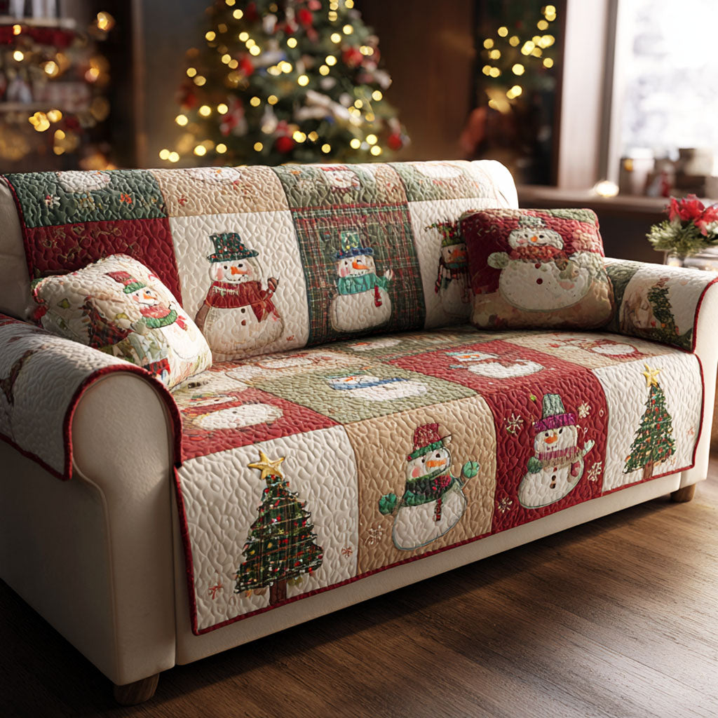 Quilted patchwork sofa cover NCU0TV831