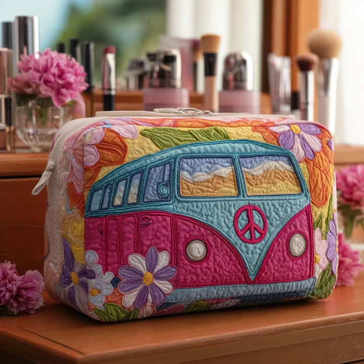 Quilted beauty case with floral van NCU0PT9427