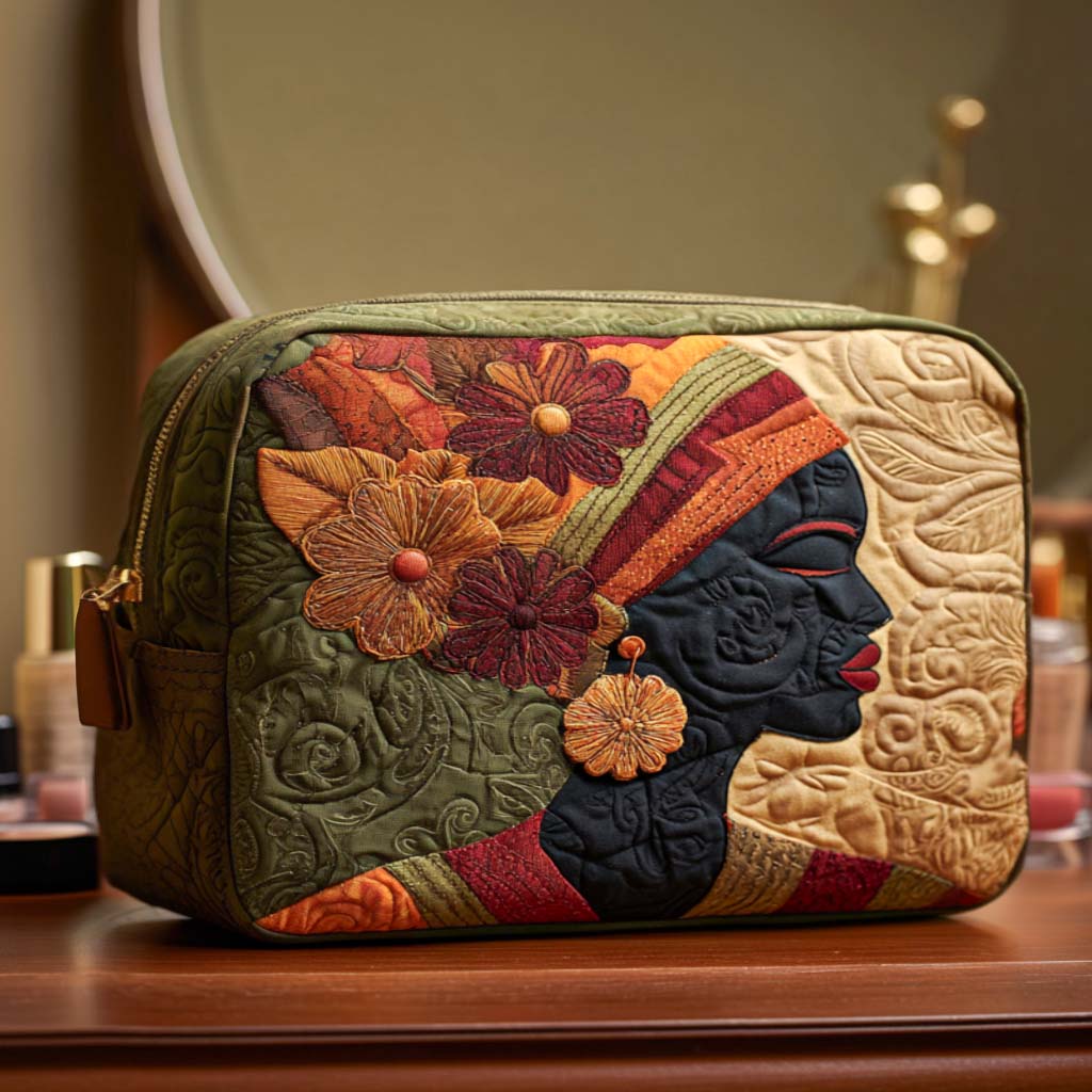 Quilted beauty case with delicate flowers NCU0NT10374