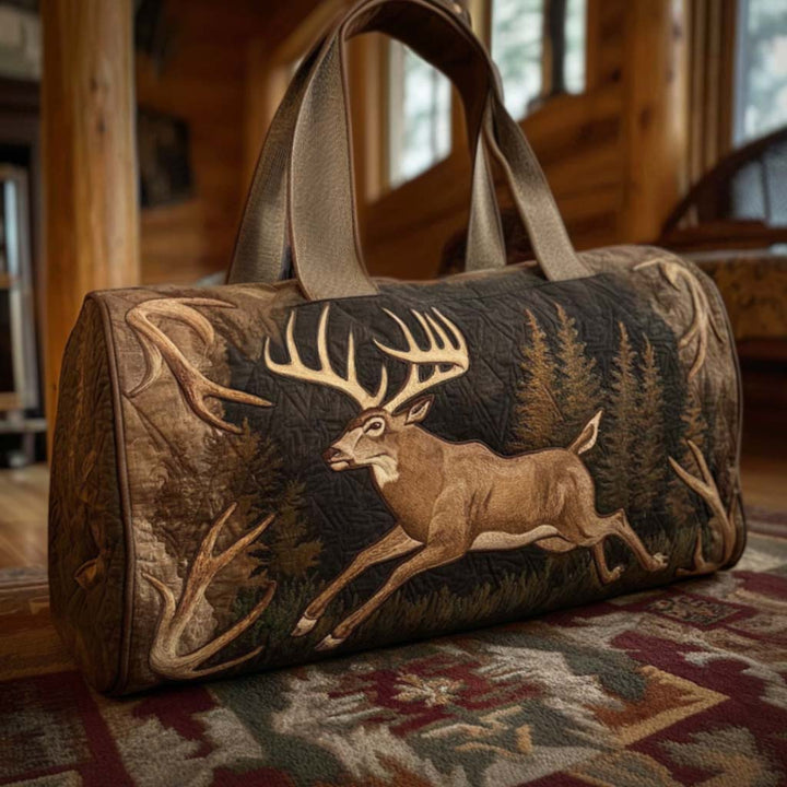 Quilted Travel Bag with Deer NCU0VT279