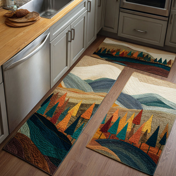 Non-slip kitchen rug with forest meadow NCU0DK11537